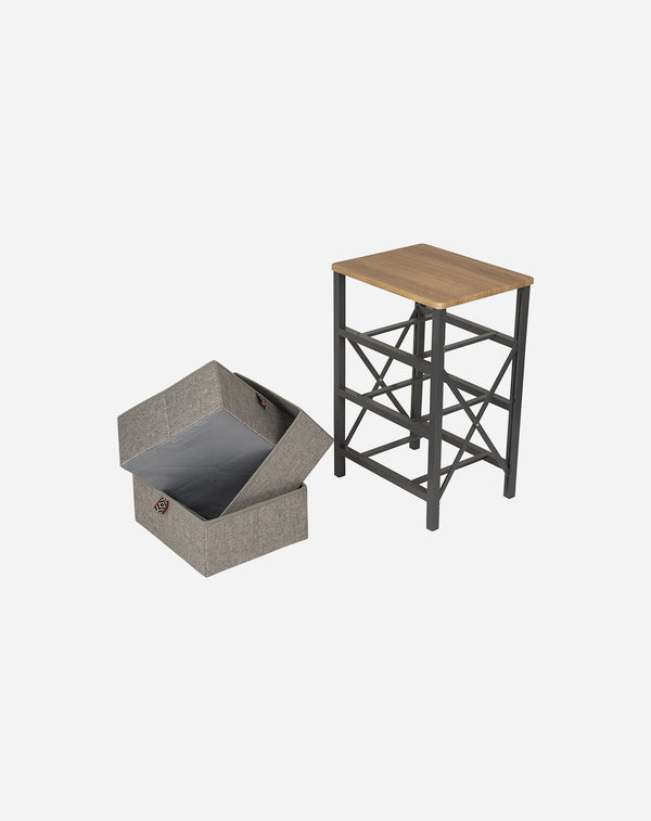 Outdoor-Schrank/Bücherregal – 3 Schubladen/Körbe – Modell Northwood
