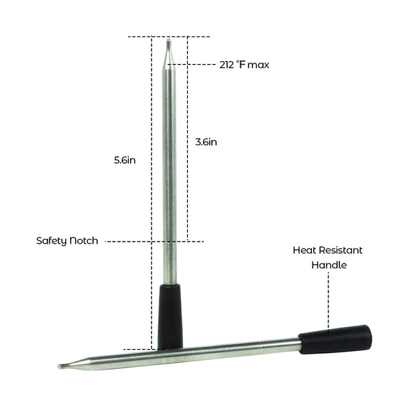Koch- und Bratthermometer – WLAN mit Brat-App – Repeater sorgt für große Distanz zwischen Handy – Backofen, Grill oder Pfanne.