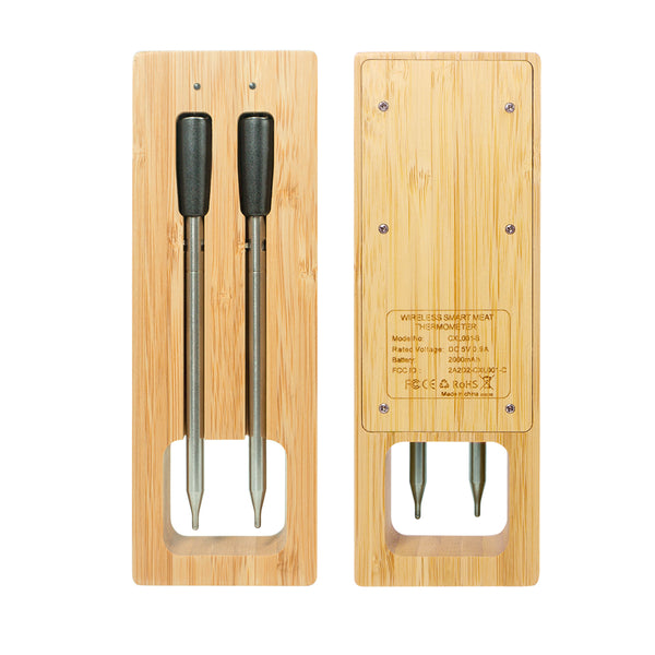 Koch- und Bratthermometer – WLAN mit Brat-App – Repeater sorgt für große Distanz zwischen Handy – Backofen, Grill oder Pfanne.