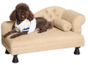 Hundesofa mit 1 Armlehne - beige - Hundekorb