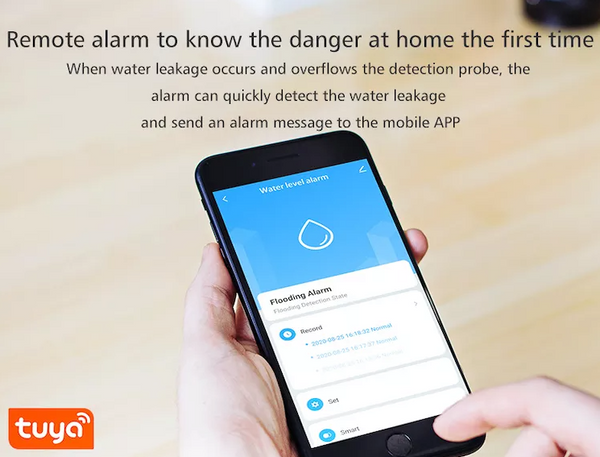 Wasserstandsalarm bei Wasserleckage – Mit WLAN
