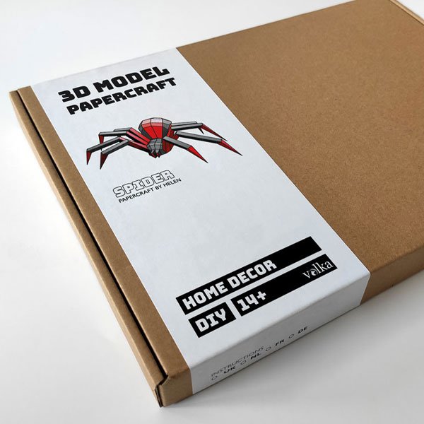 DIY/do it yourself spider - Black and red