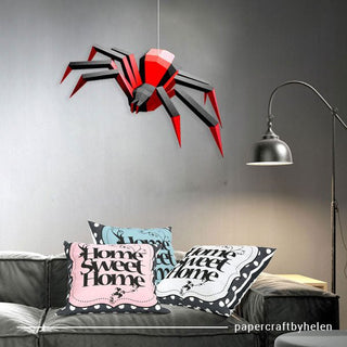 DIY/Do-it-yourself-Spinne – Schwarz und Rot