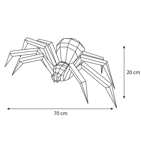 DIY/Do-it-yourself-Spinne – Schwarz und Rot